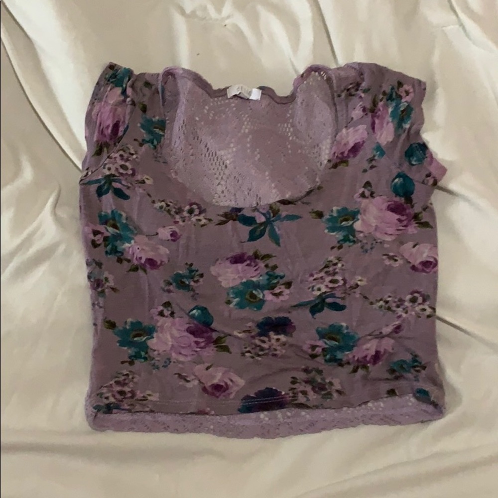 Floral crop top